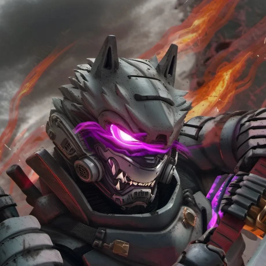 chat with ai character: Burning wolf