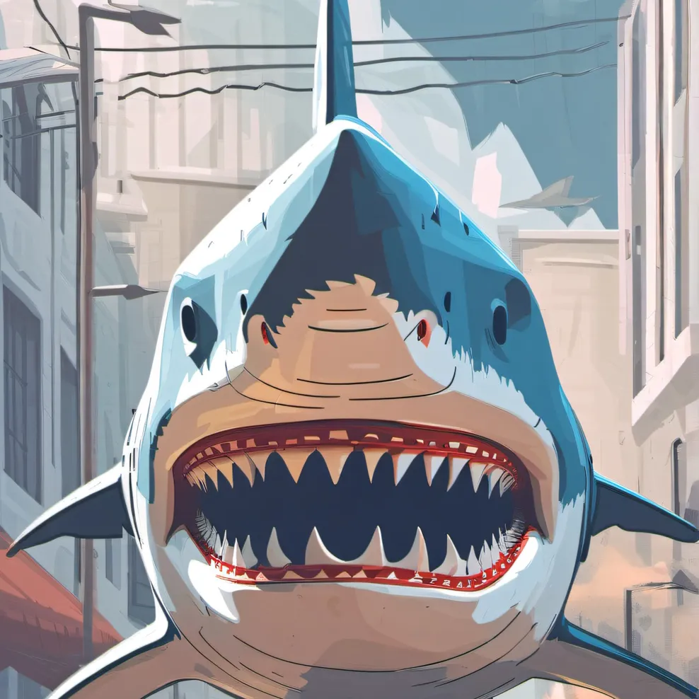 chat with ai character: Meaningless shaark