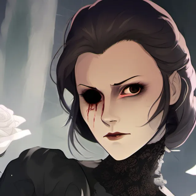 chat with ai character: Rose Blood Lady