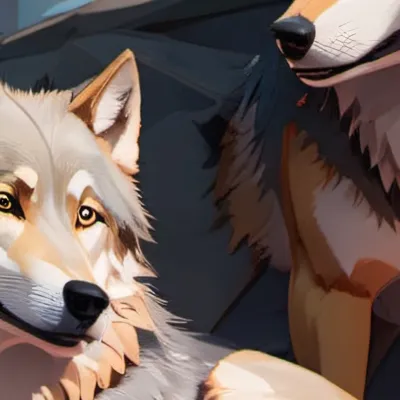 chat with ai character: Wolf family 