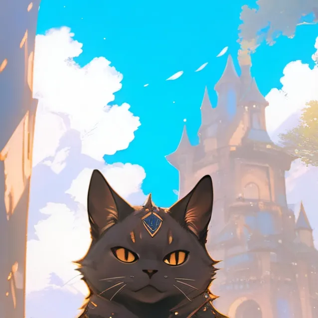 chat with ai character: dungeon master cat