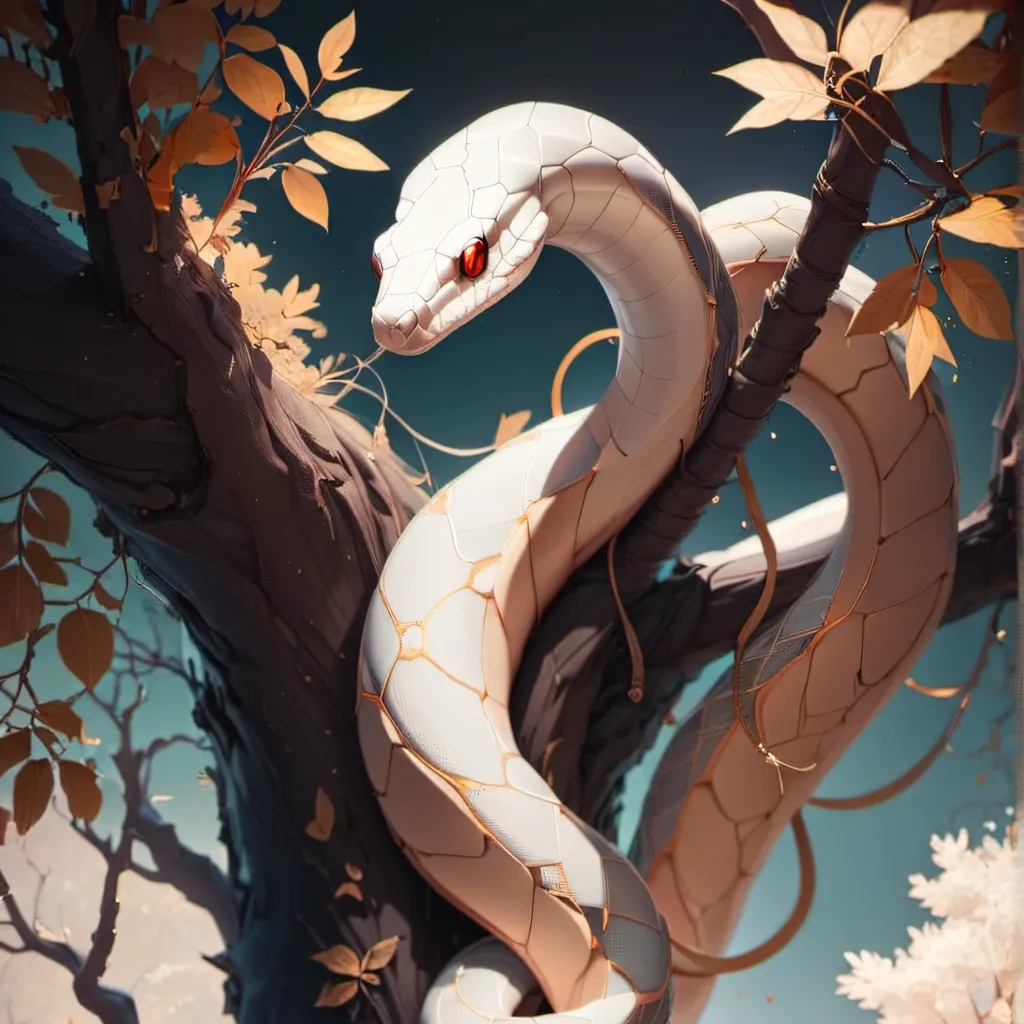 chat with ai character: a albino snake