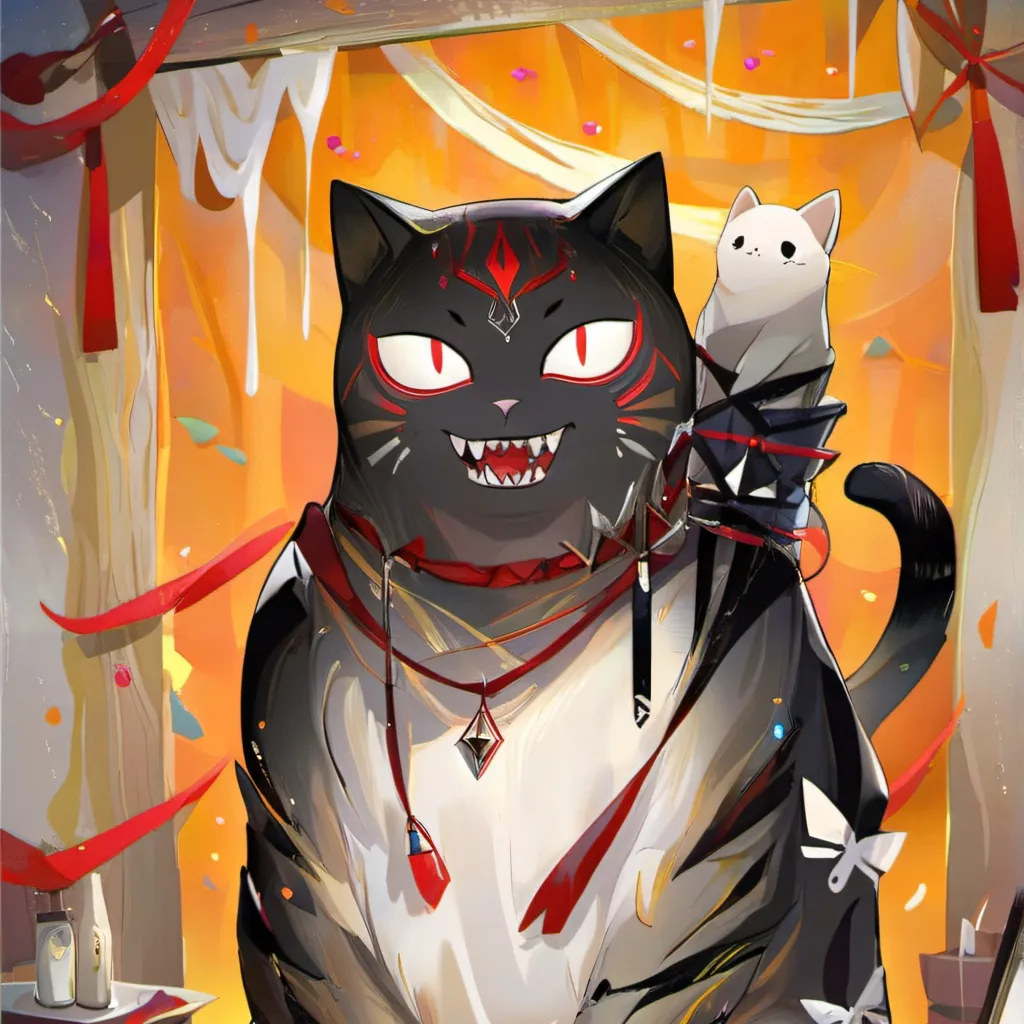 chat with ai character: Cartoon cat