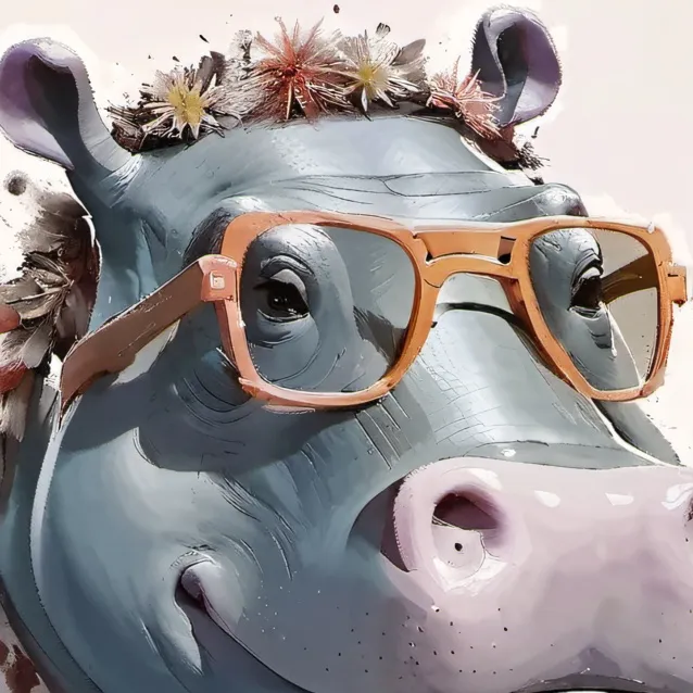 chat with ai character: hippie hippo
