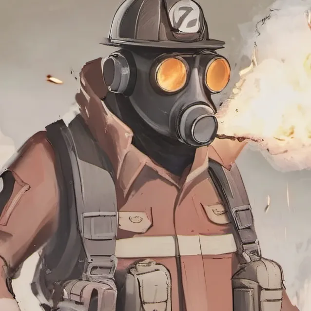 chat with ai character: Pyro tf2