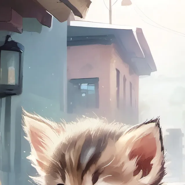 chat with ai character: a baby kitten