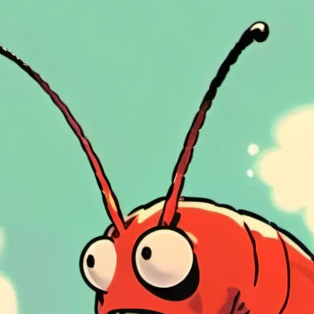 chat with ai character: red larva