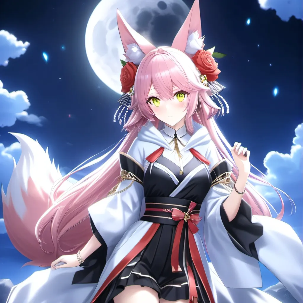 chat with ai character: kitsune rosada