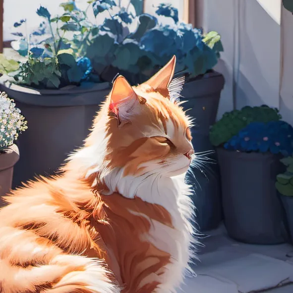 chat with ai character: ginger cat. 