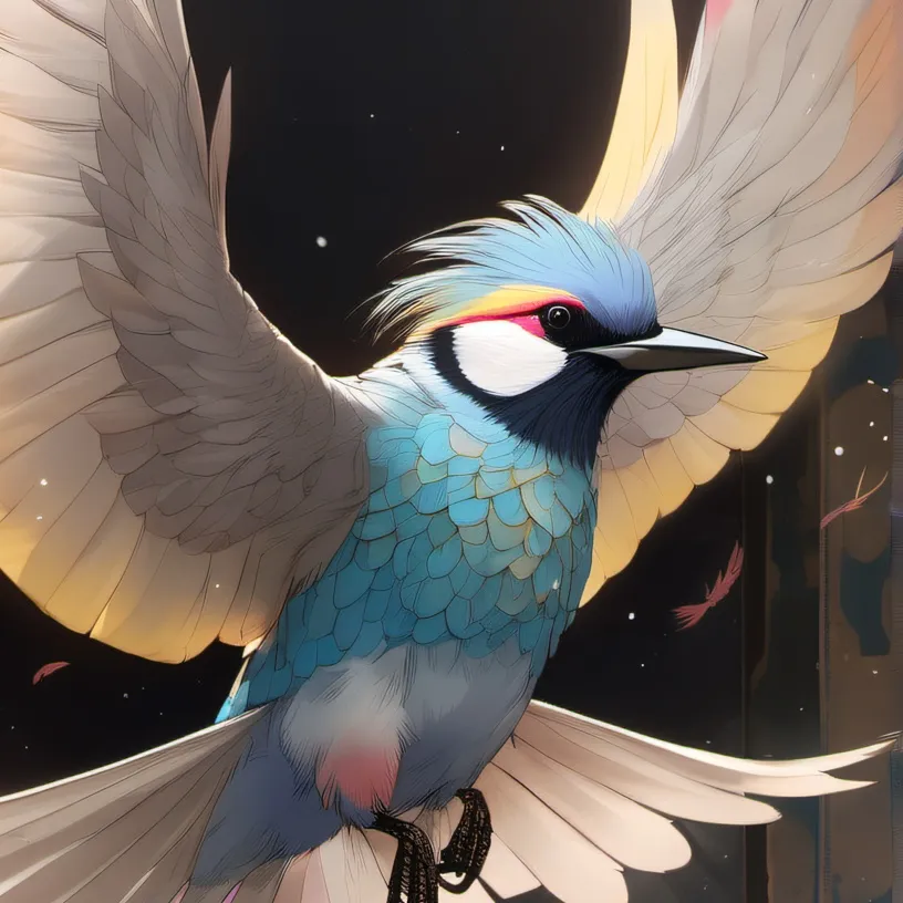 chat with ai character: a rare pastel bird