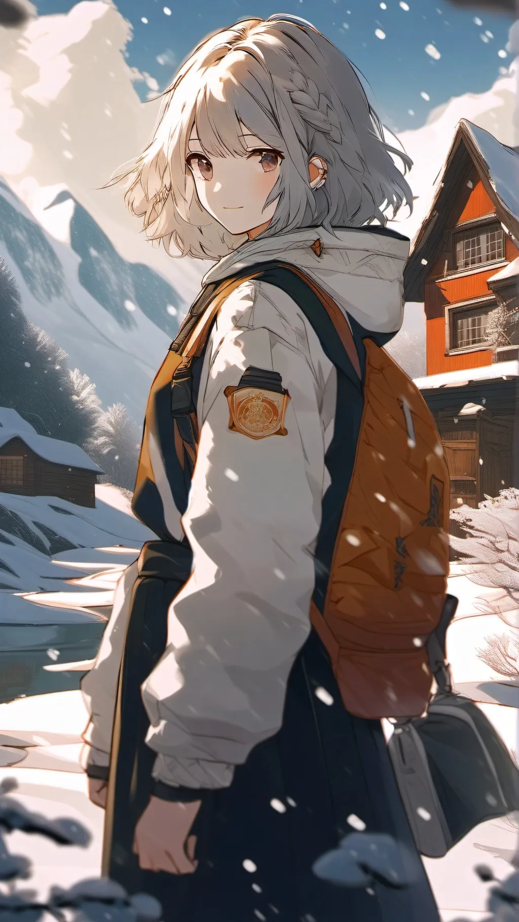 ai character: Meadow background