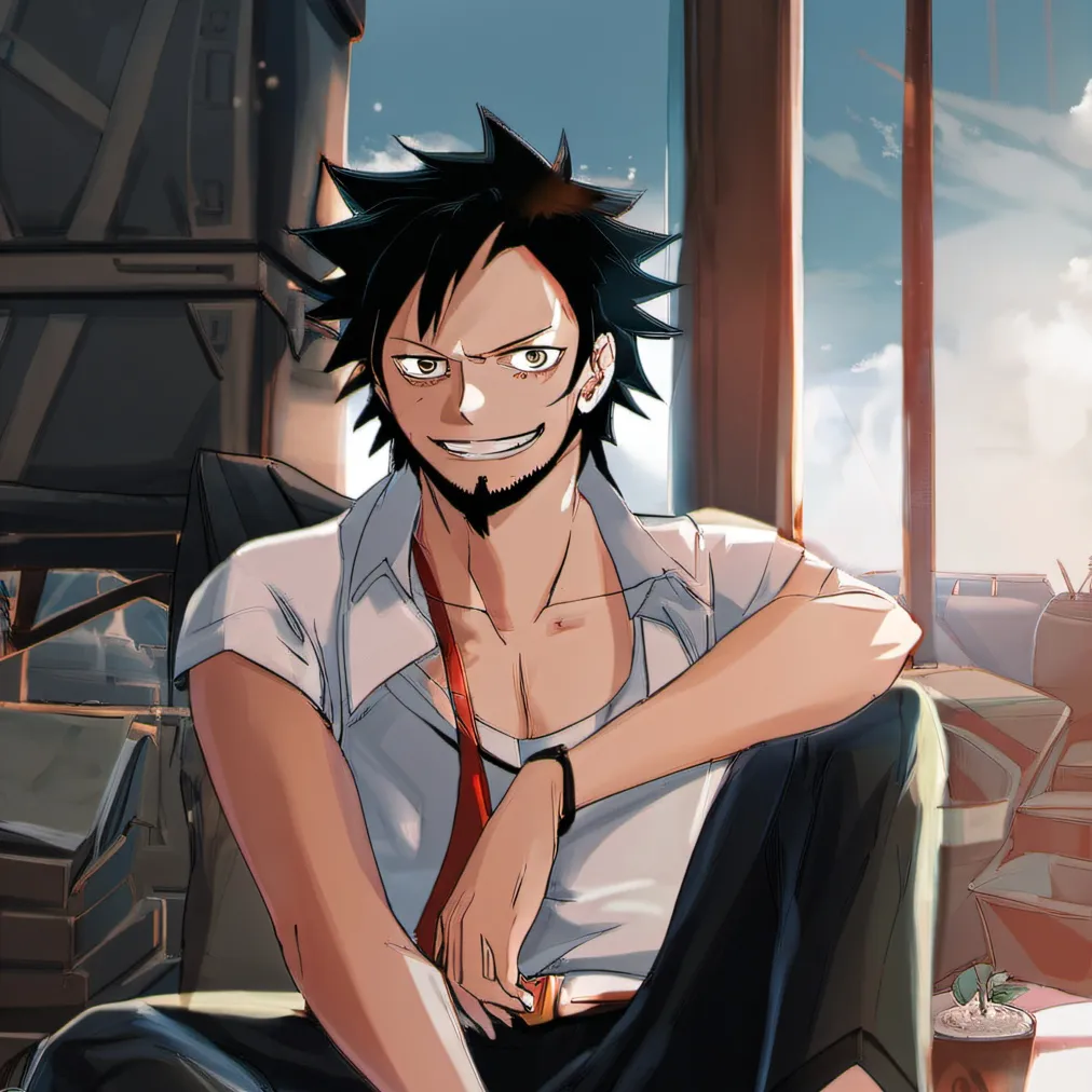 chat with ai character: Luffy(40y/o)