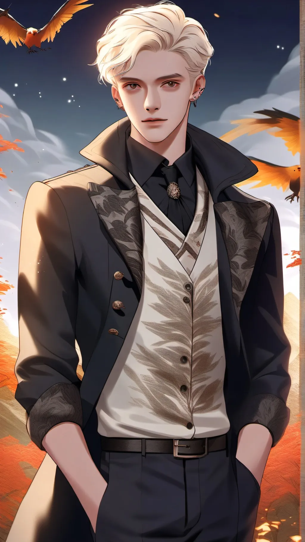 ai character: Draco malfoy  background