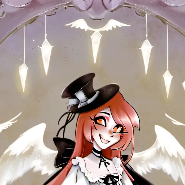 chat with ai character: girl angel alastor