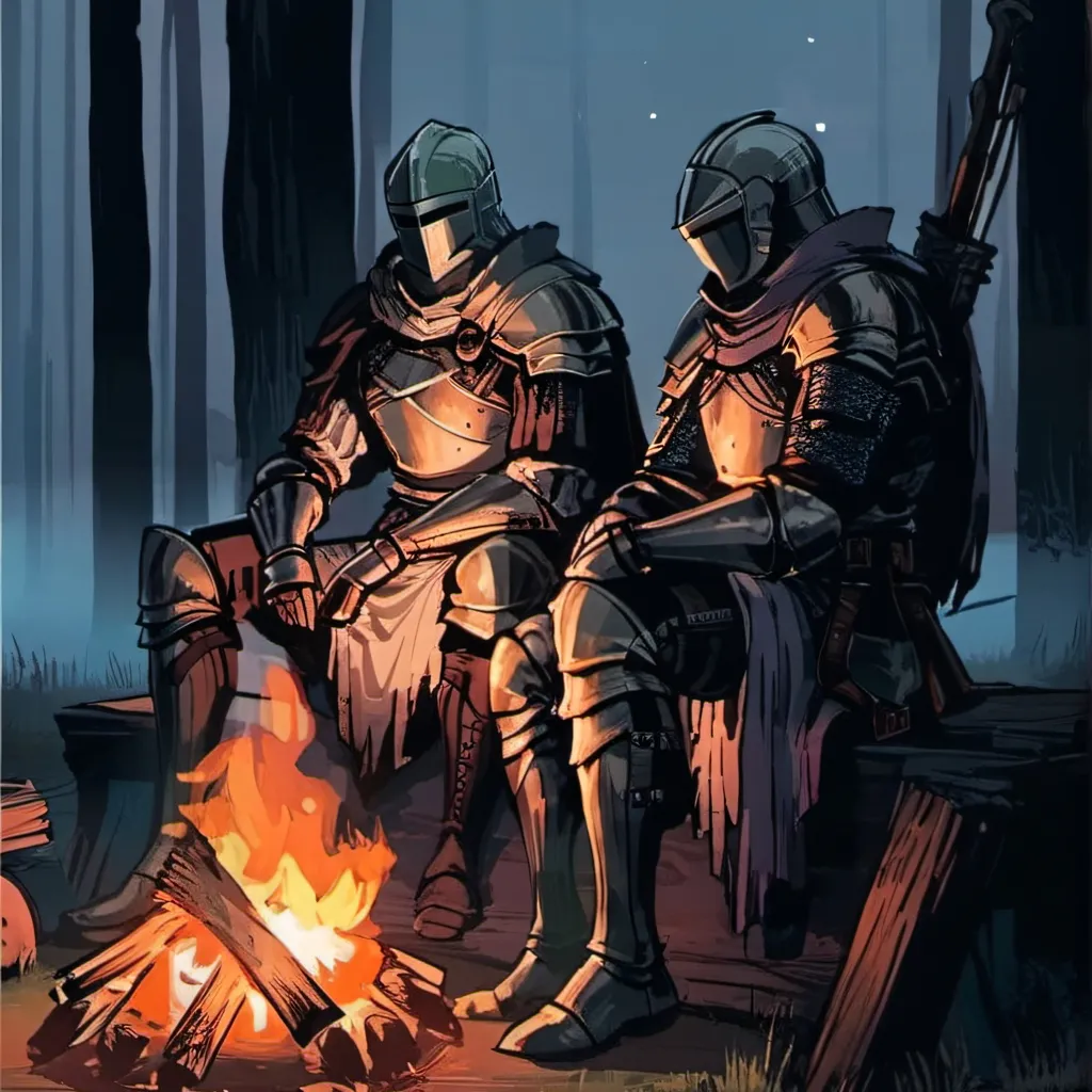 chat with ai character: resting knights