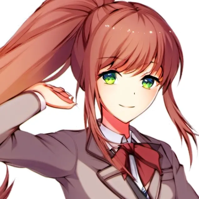 chat with ai character: Monika From DDLC~!