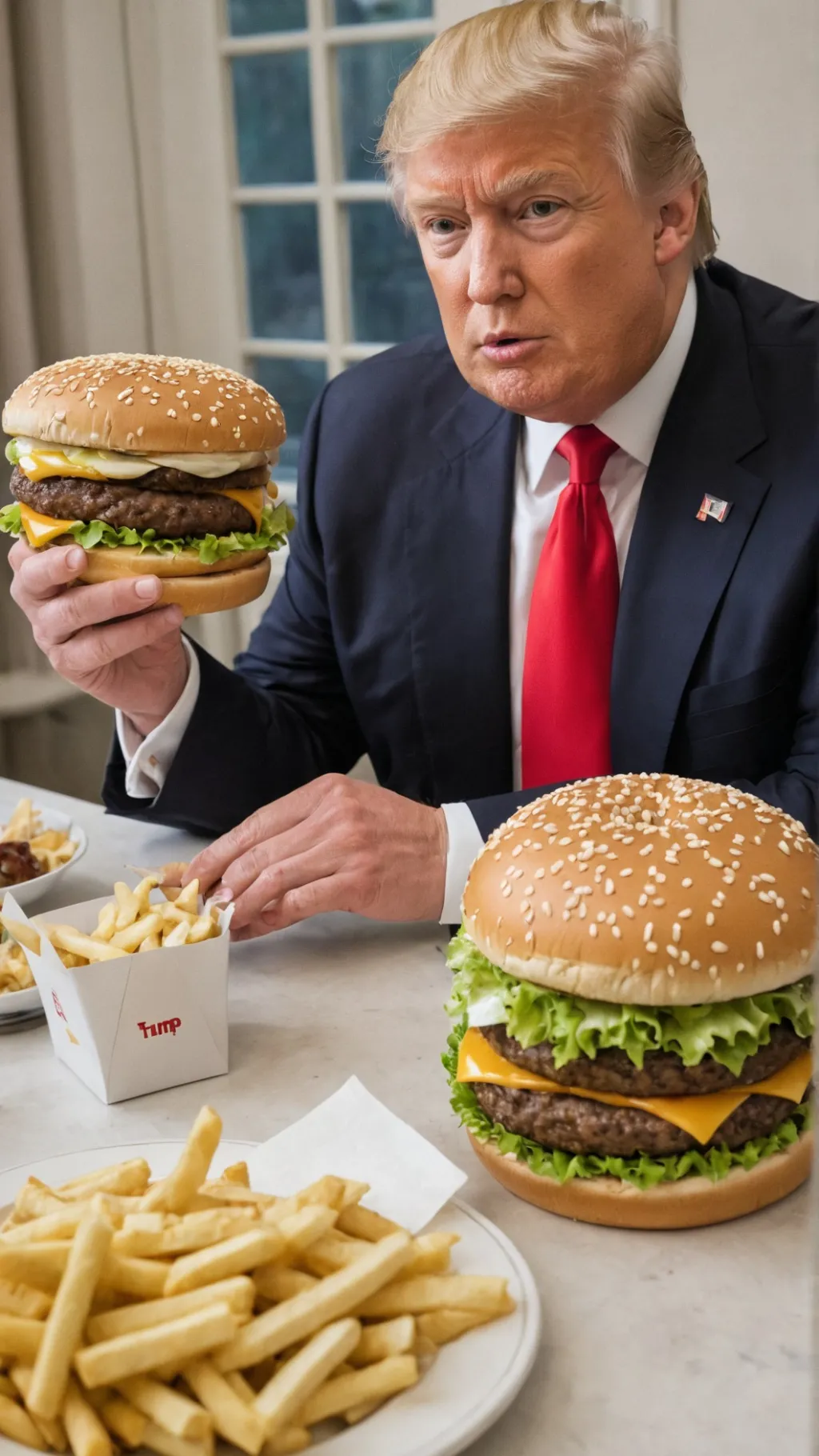 ai character: Donald J Trump background