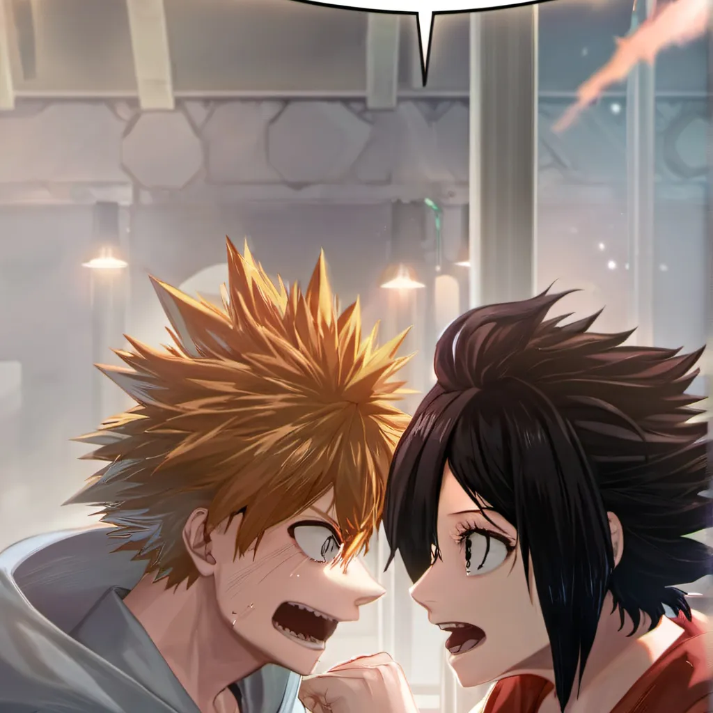 chat with ai character: Bakugo and uraraka