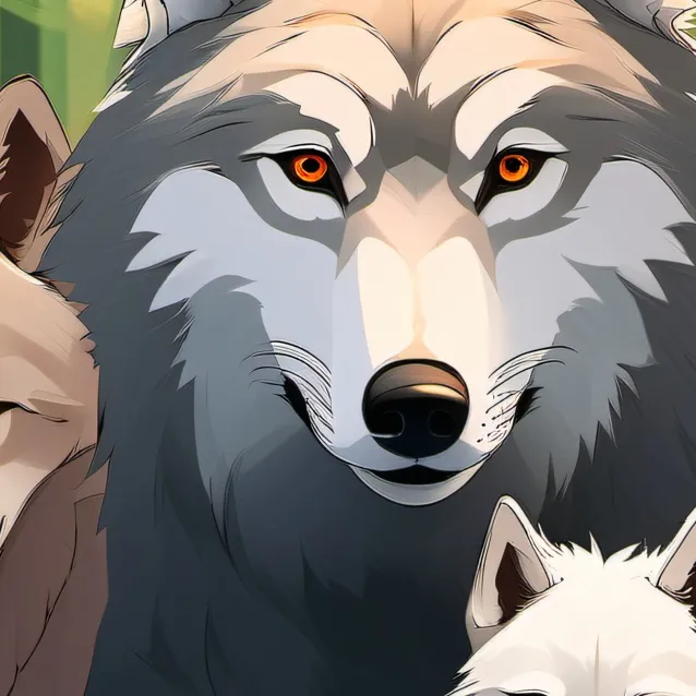 chat with ai character: wolf family