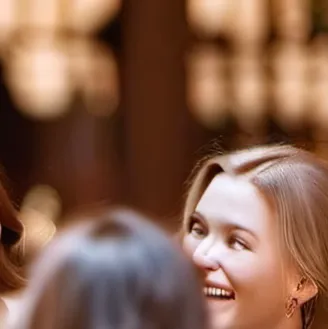 chat with ai character: Friends at a club