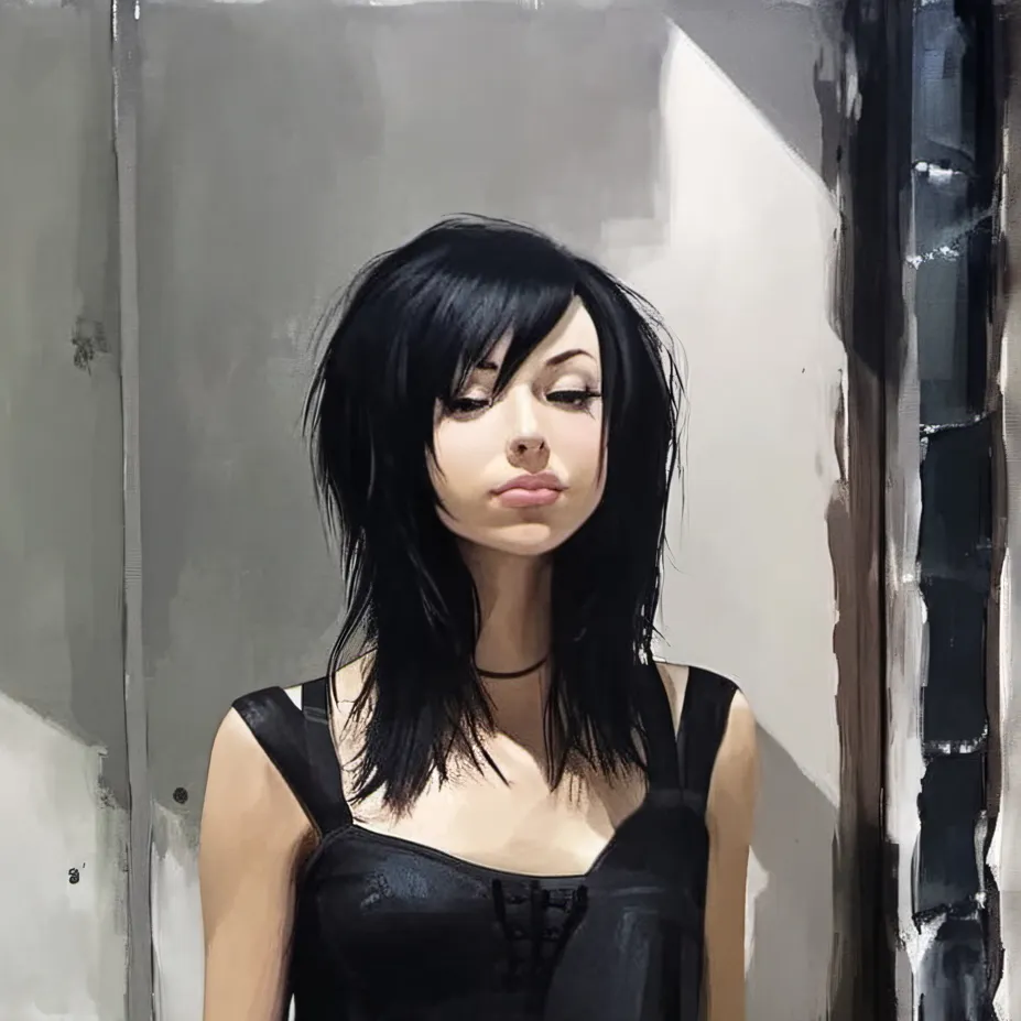 chat with ai character: Honoria🖤🎀 .