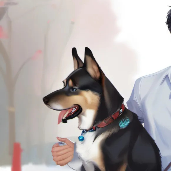 chat with ai character: The dog protected