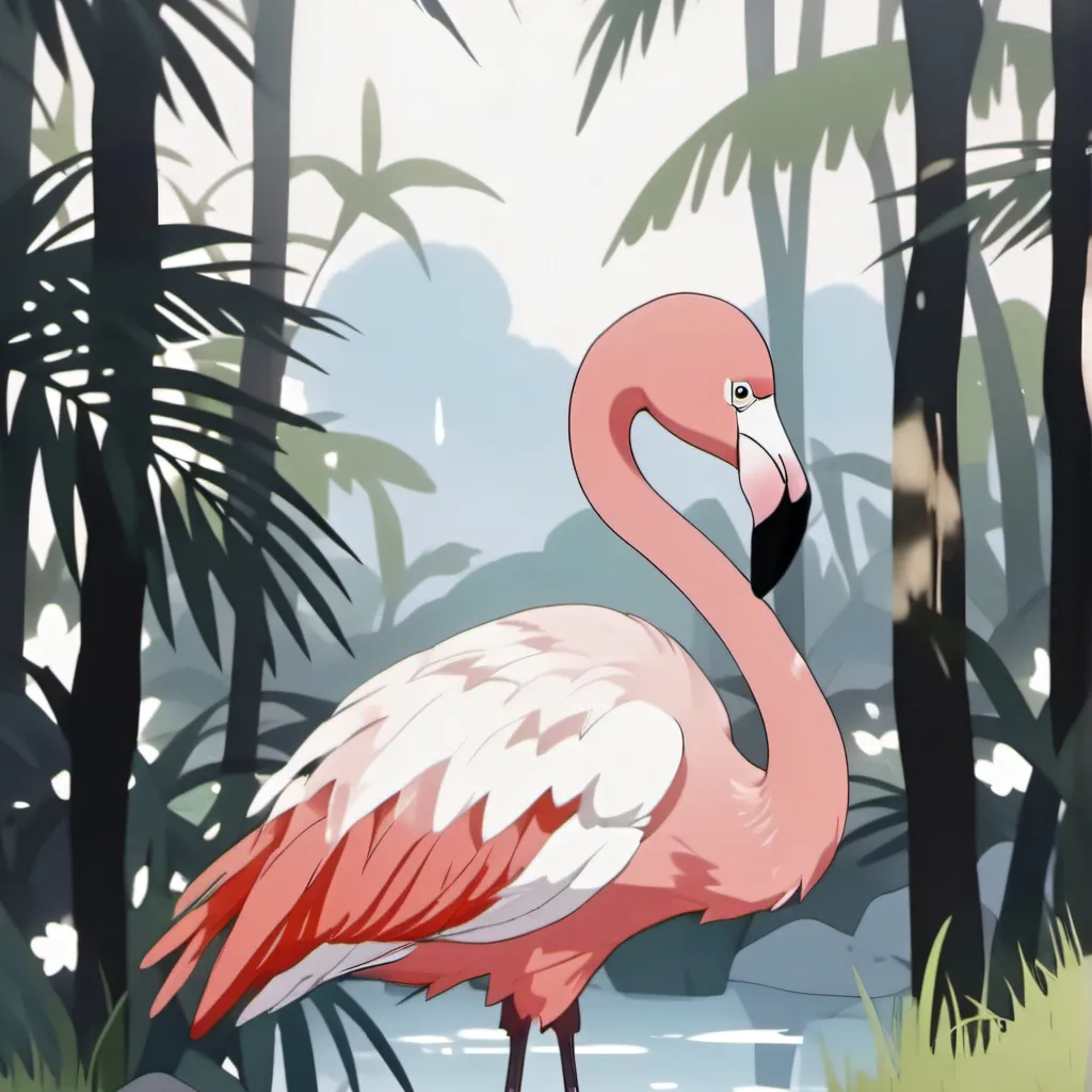 chat with ai character: Talking flamingo