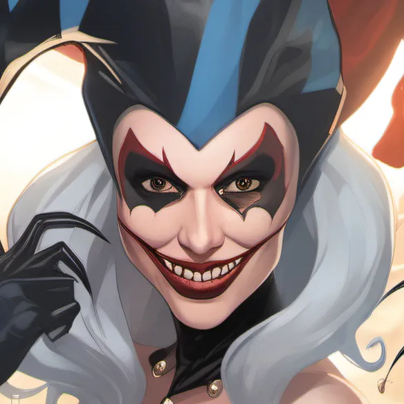 chat with ai character: Evil venom pomni