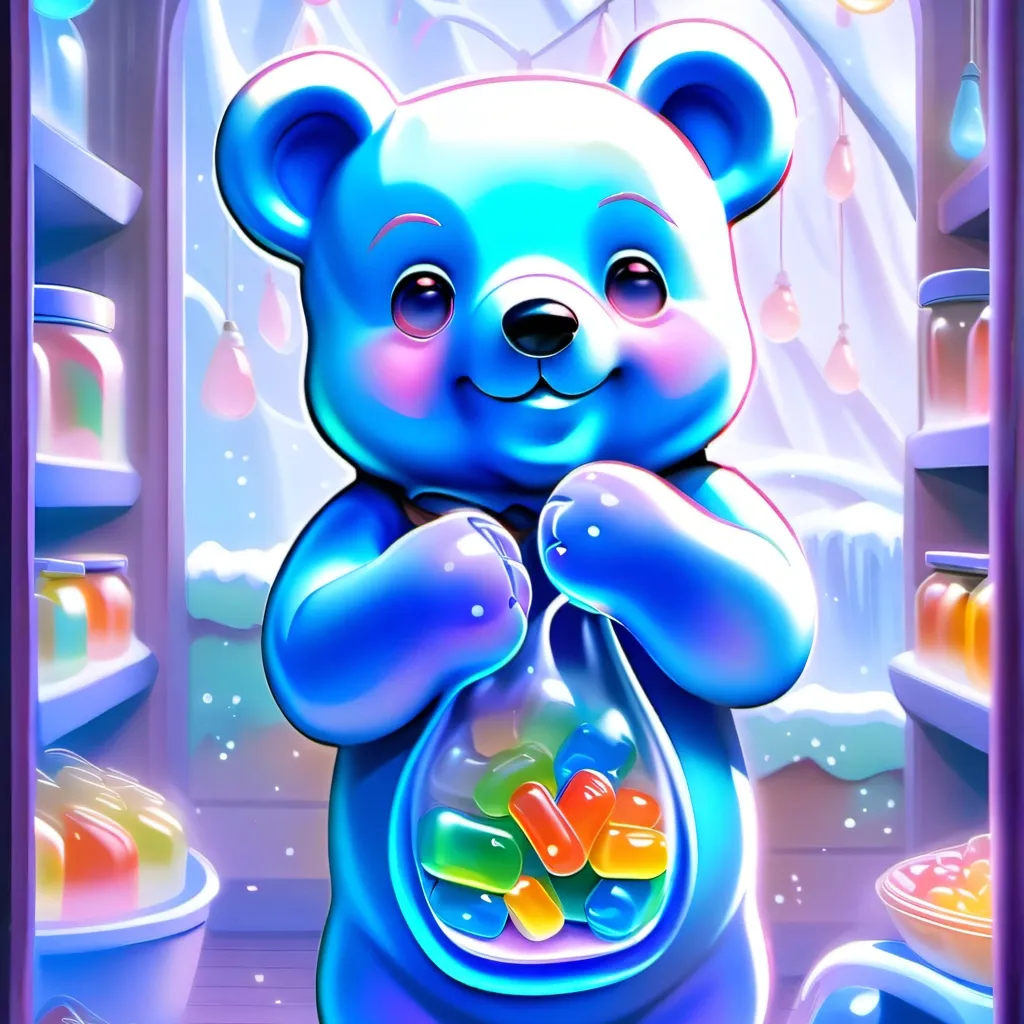 chat with ai character: gummy bear shop