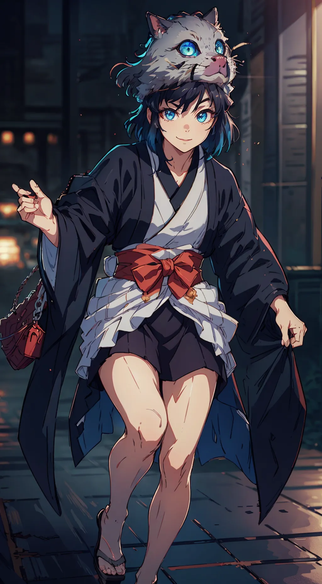 ai character: Inosuke Hashibira background