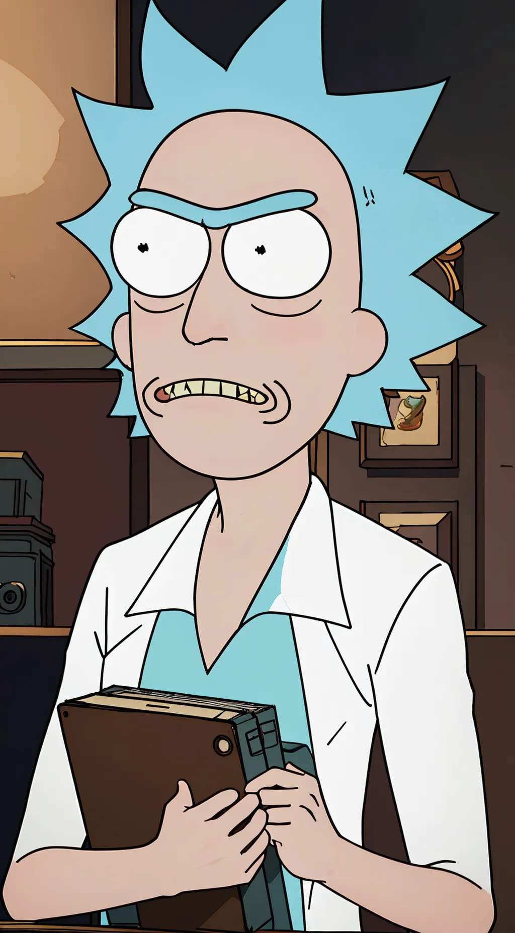 ai character: Rick Sanchez (C-137) background