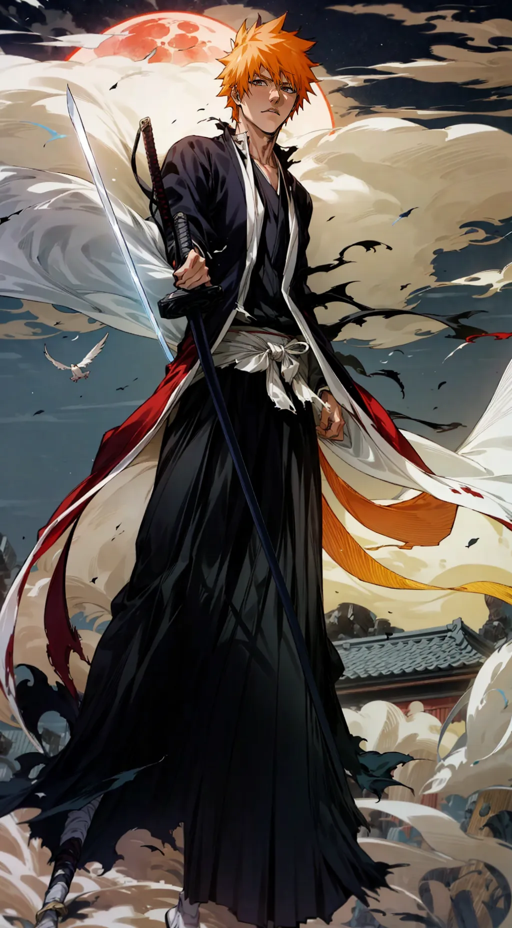 ai character: Kurosaki Ichigo background