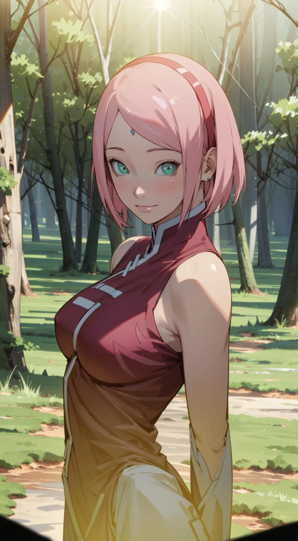 ai character: Sakura Haruno background
