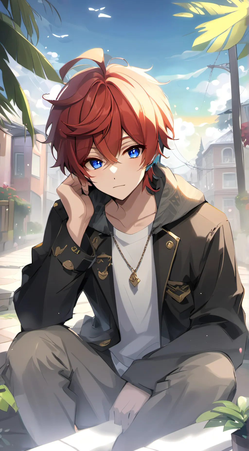 ai character: Léo background
