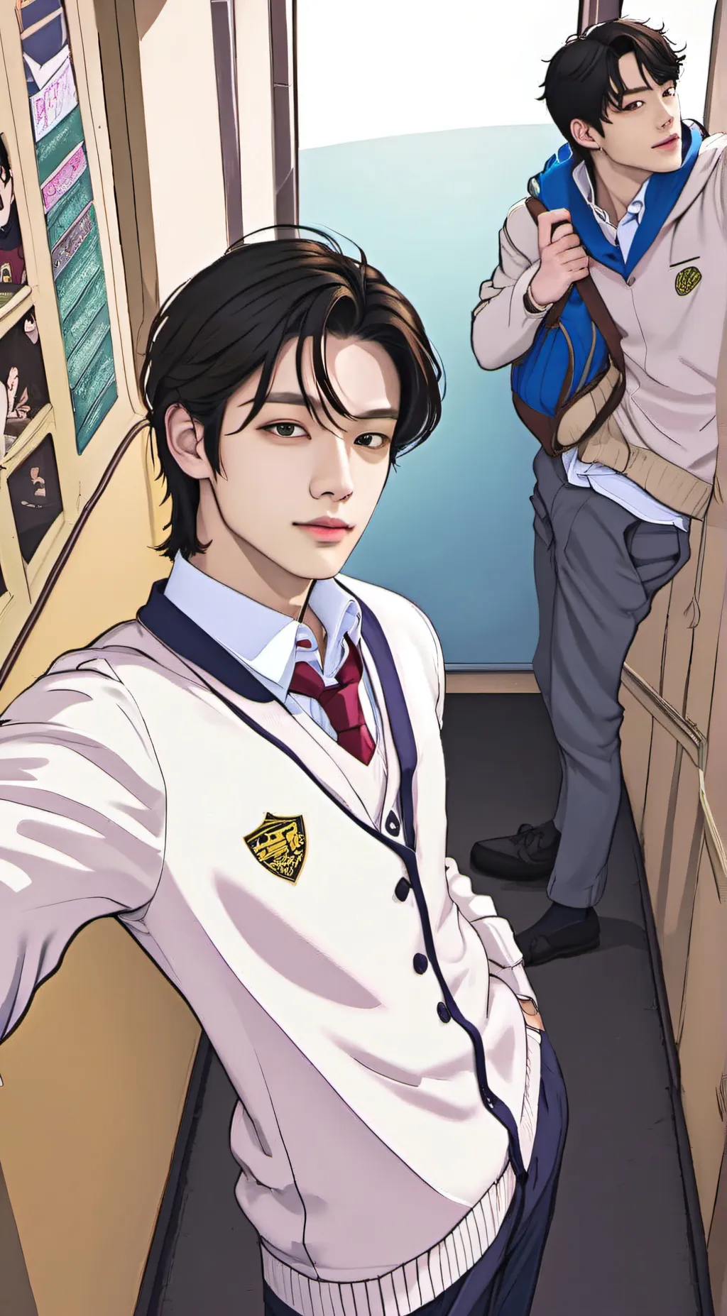 ai character: •Jun-(준) background