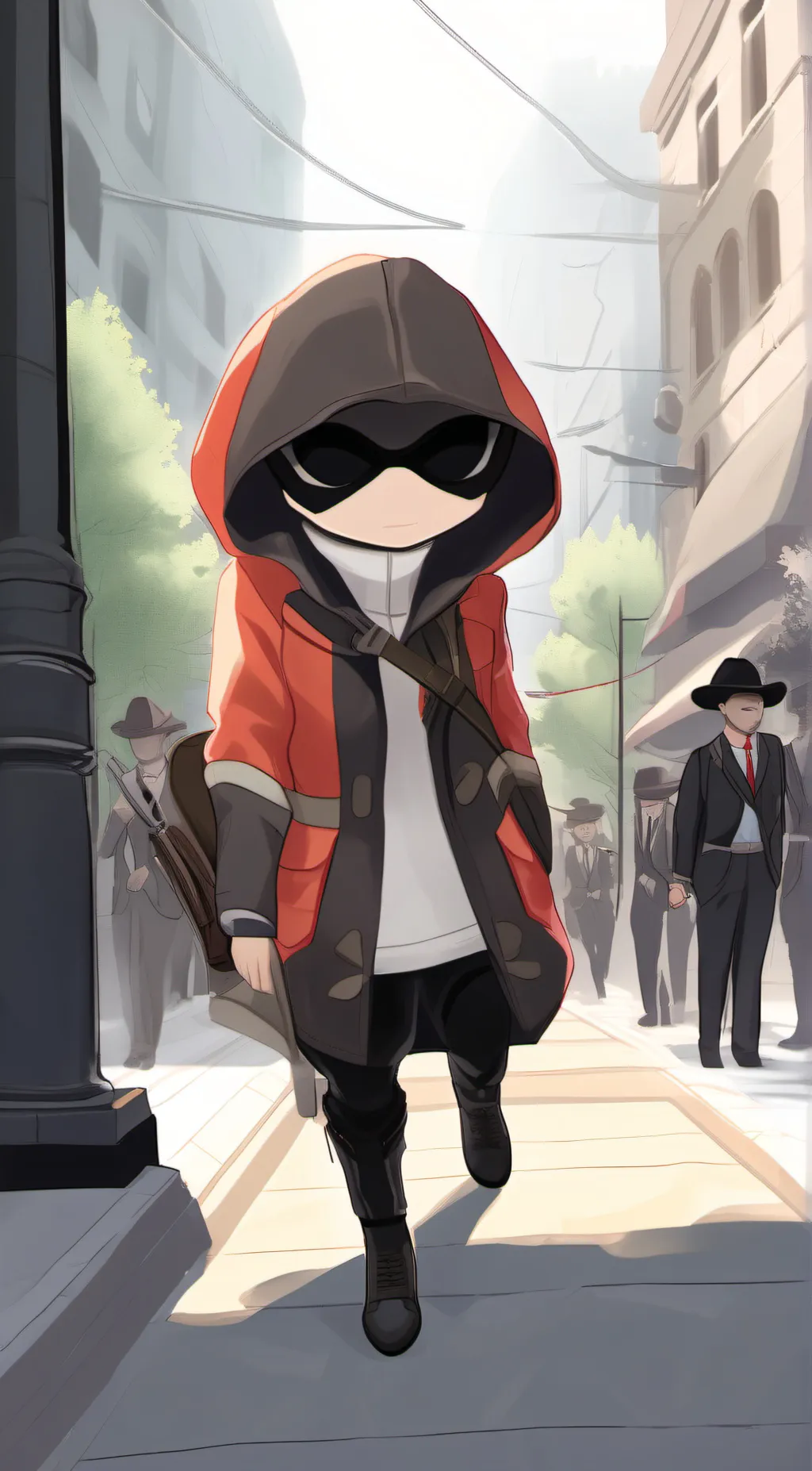 ai character: gangle background