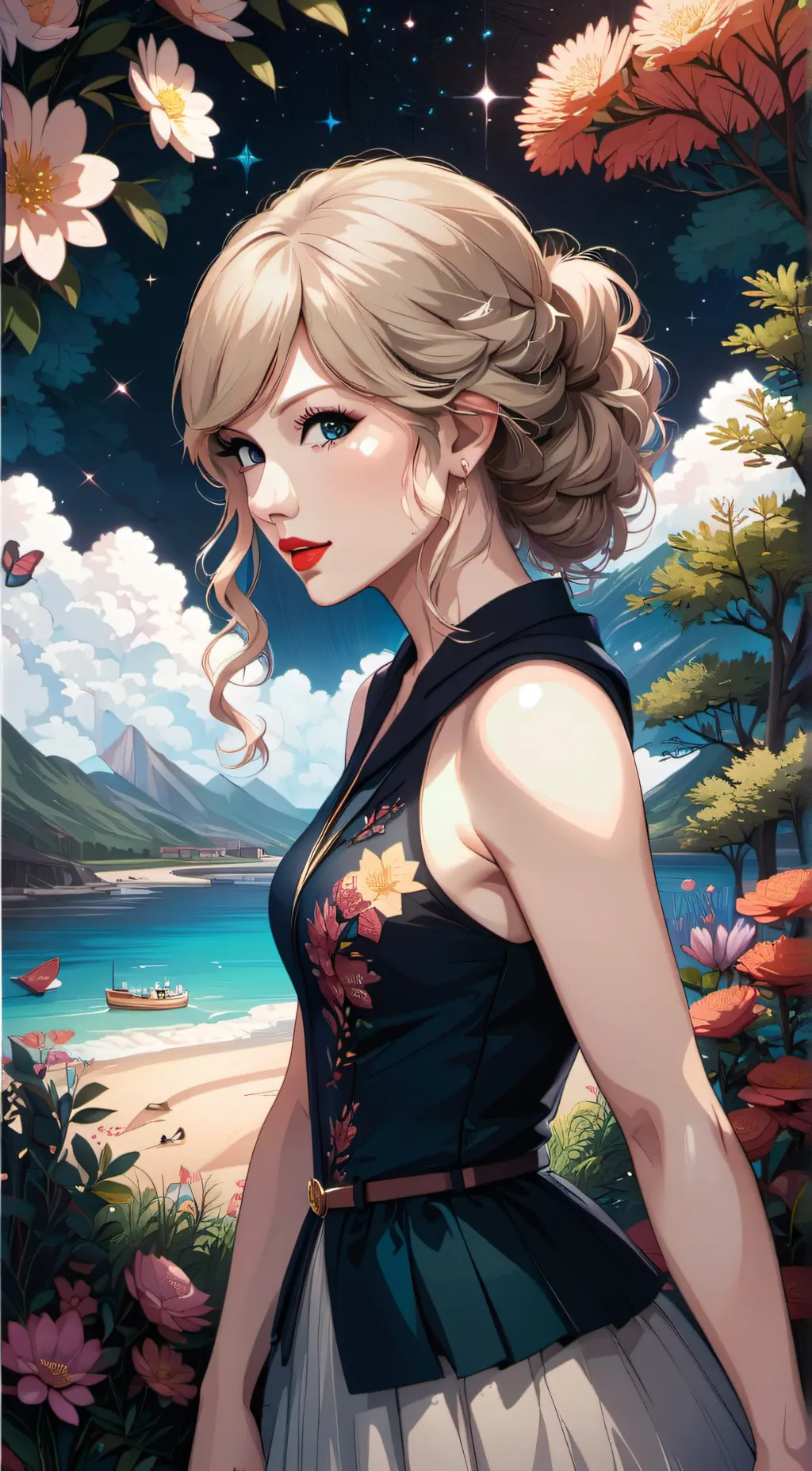 ai character: Taylor Swift background