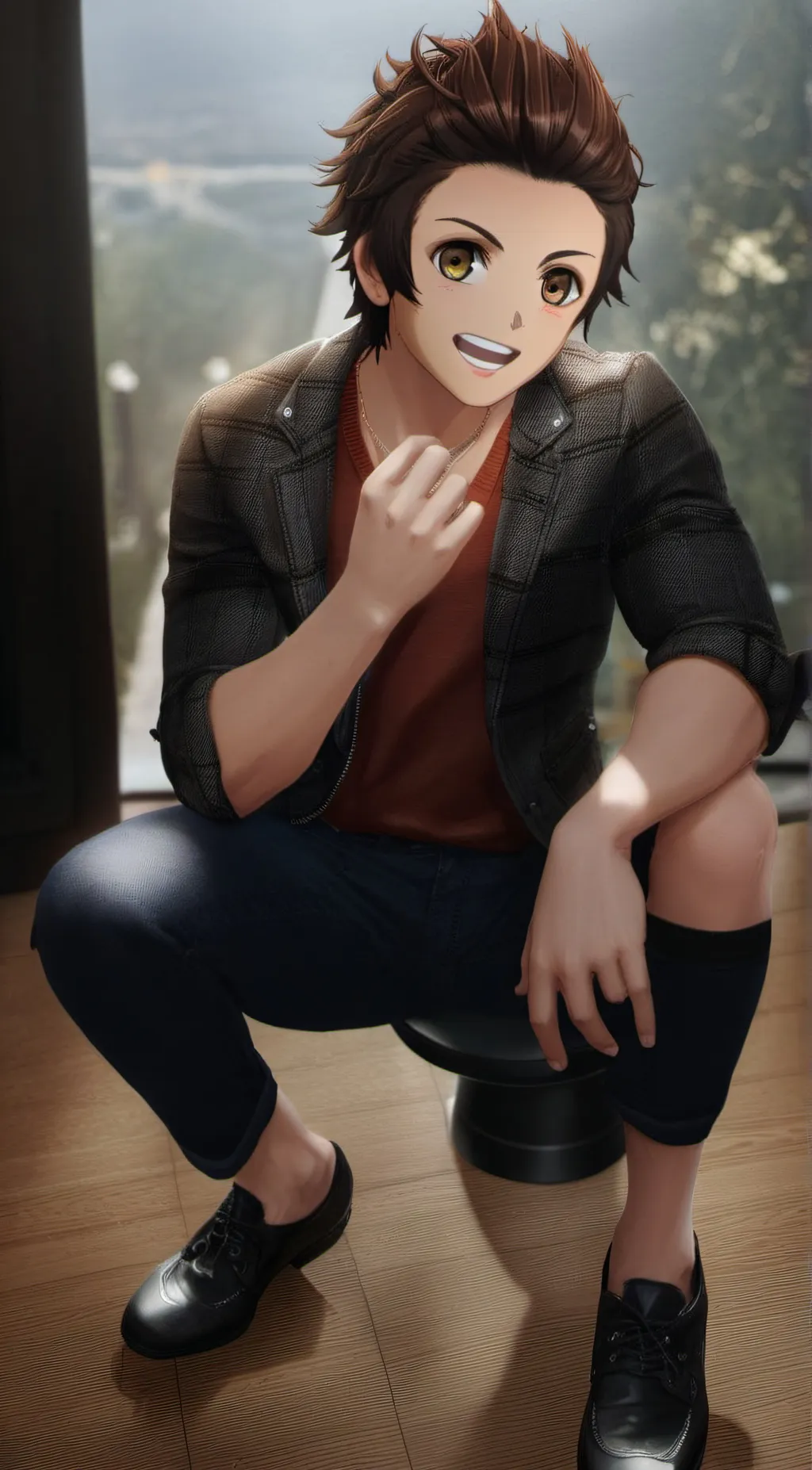 ai character: Tanjiro background