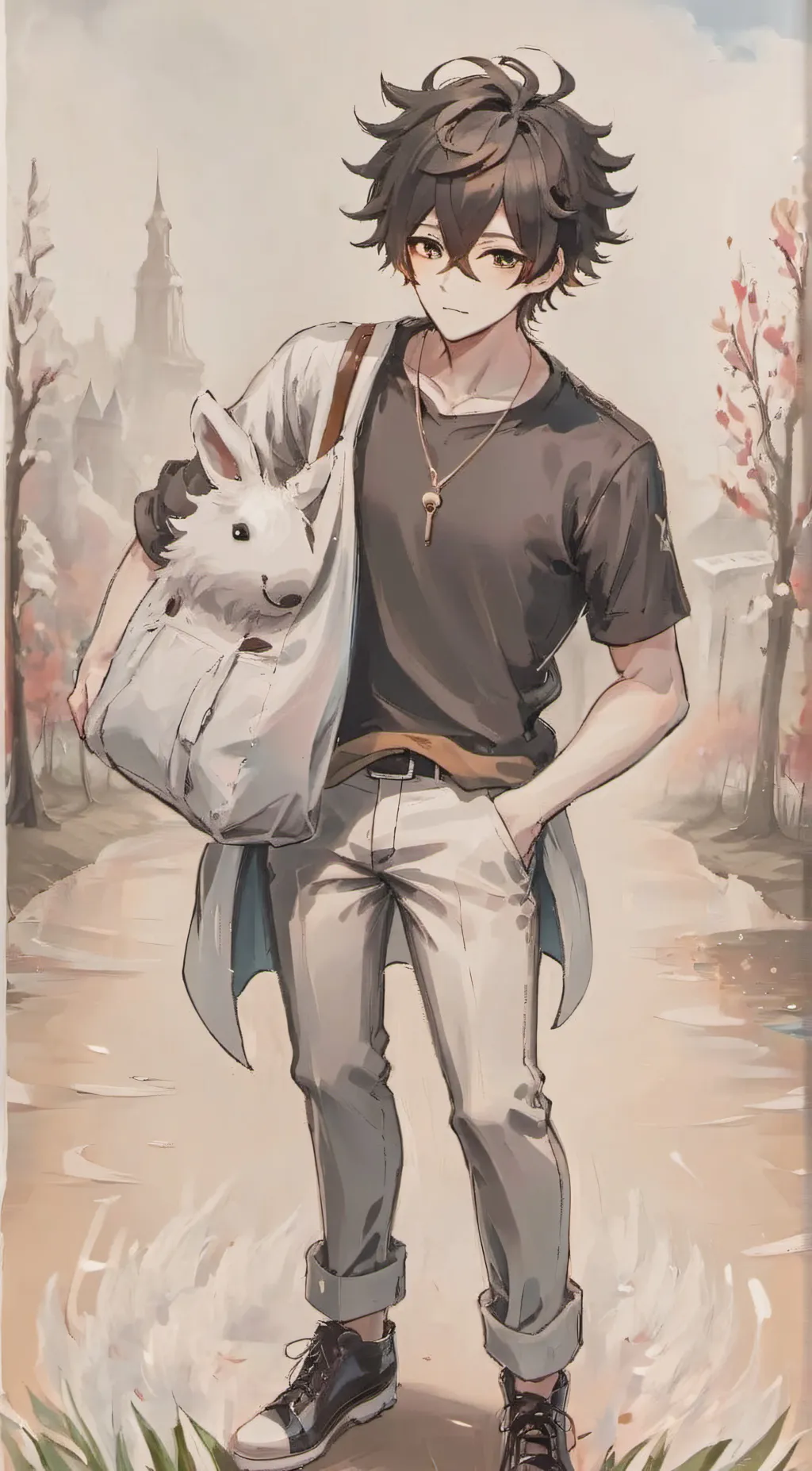 ai character: Leo background