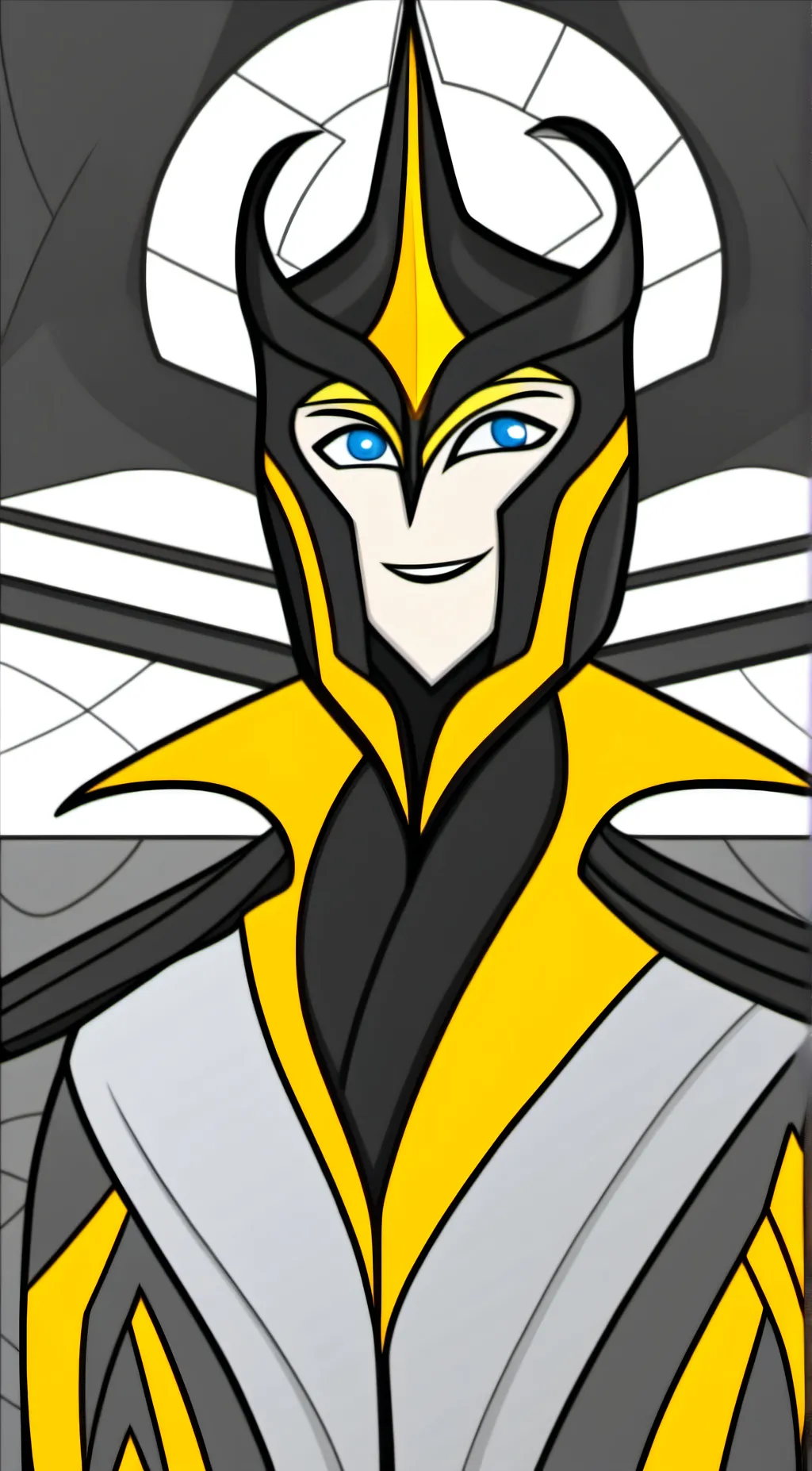 ai character: (Bee)Hivemus prime background