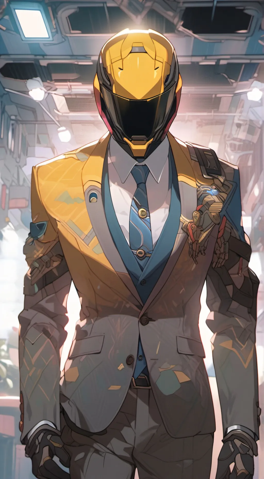 ai character: yellow  background