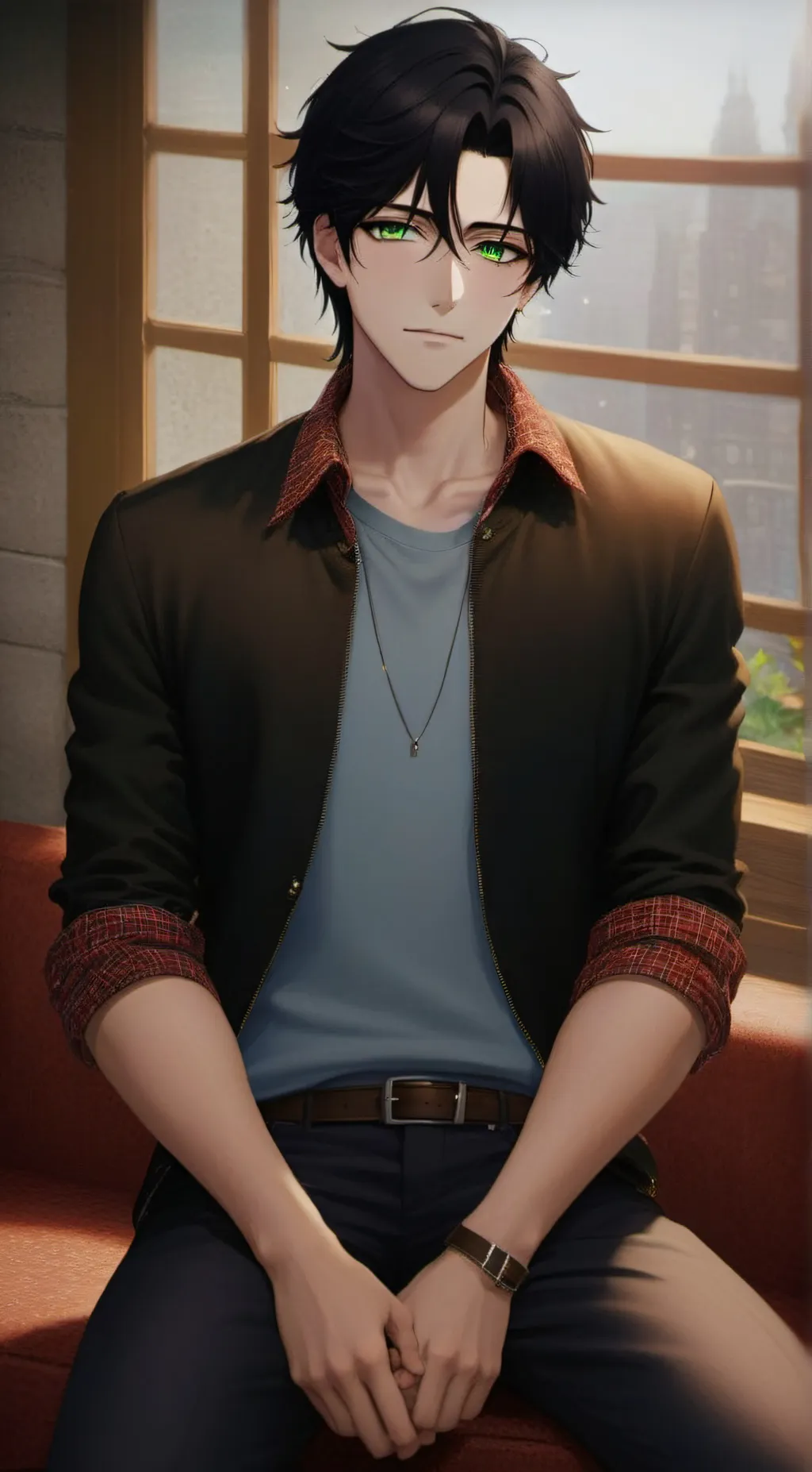 ai character: Andy  background