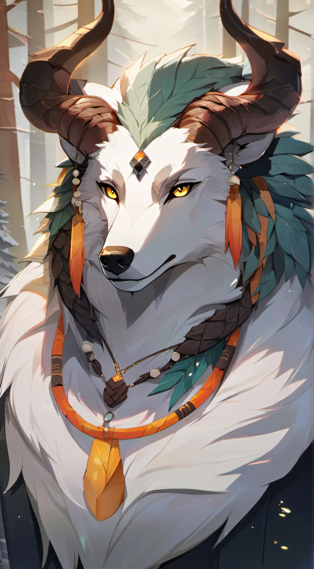 ai character: Pinetree background