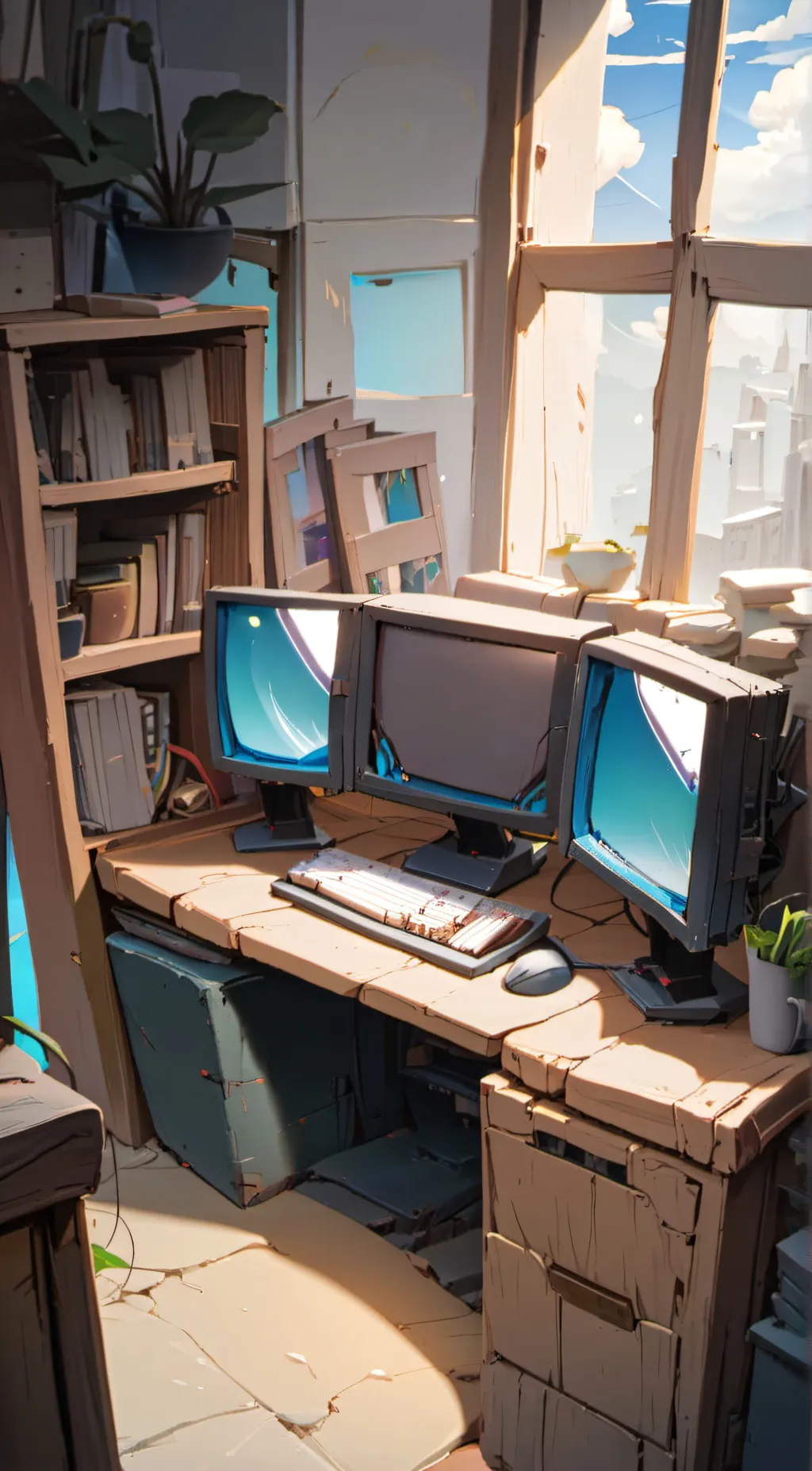 ai character: Fact computer😊 background