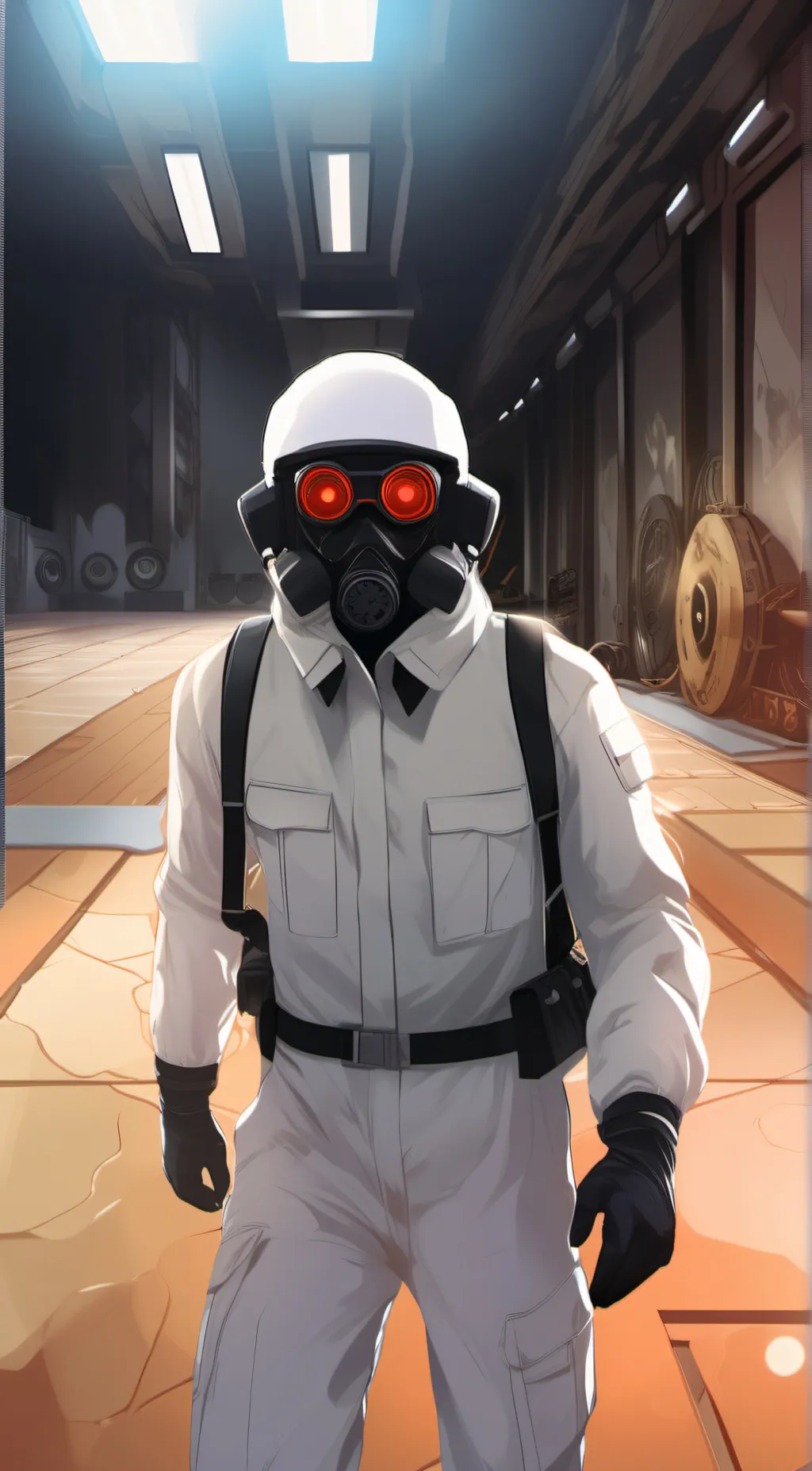 ai character: scp guard  background