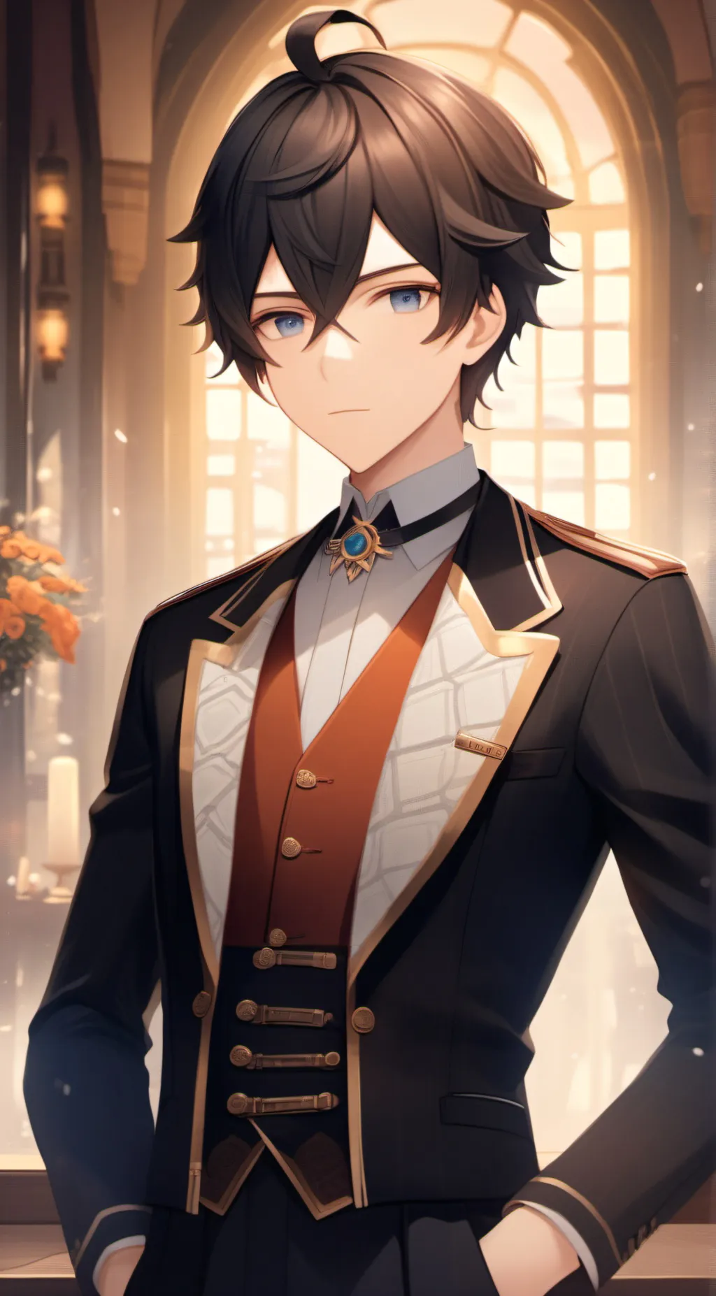 ai character: Night background