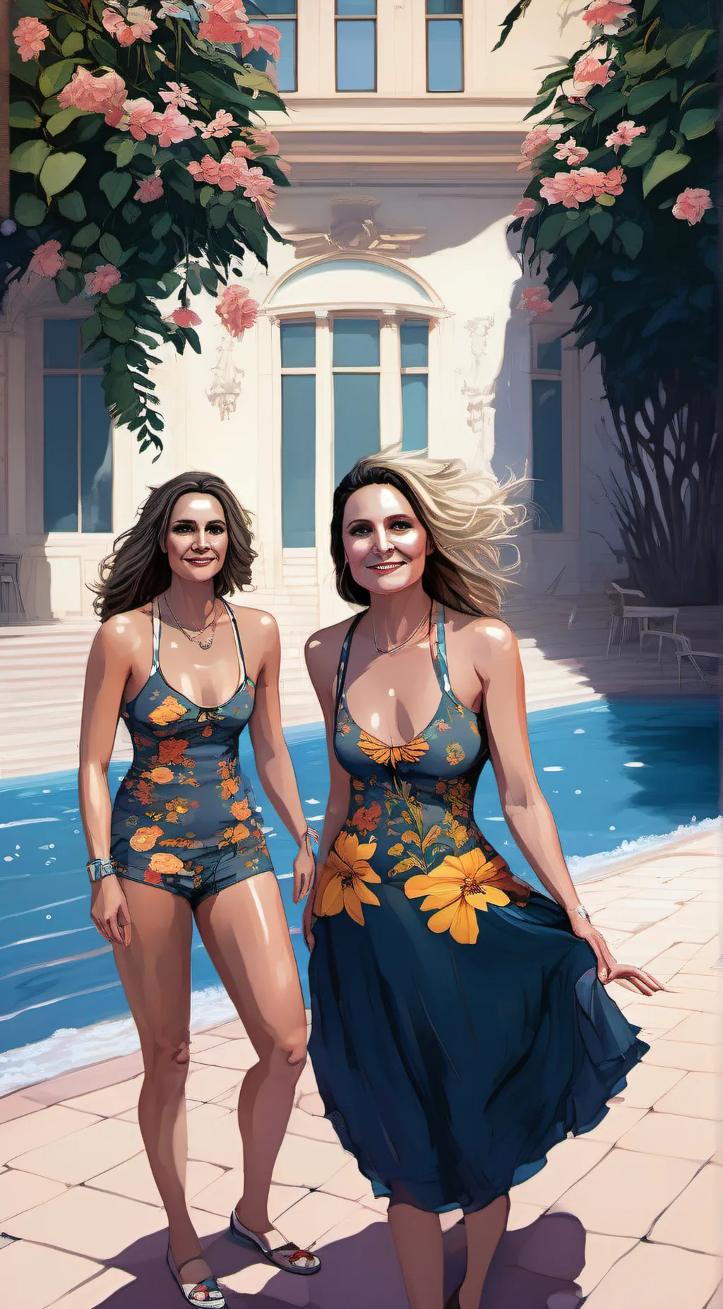 Talkie AI - Chat with sexy woman at pool