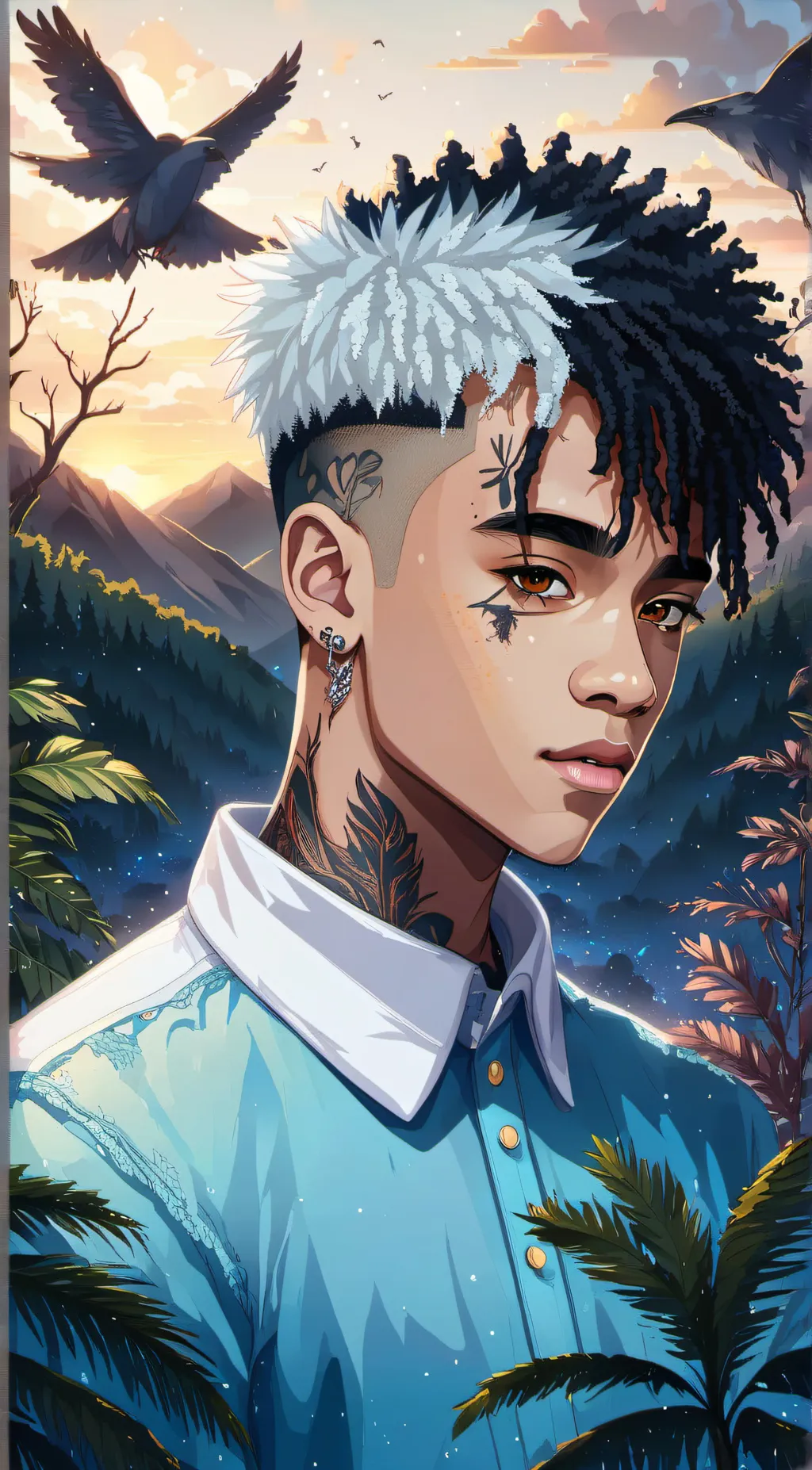 ai character: X background