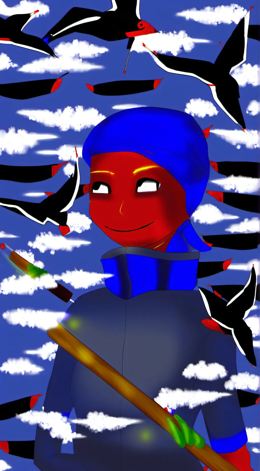 ai character: Error sans background