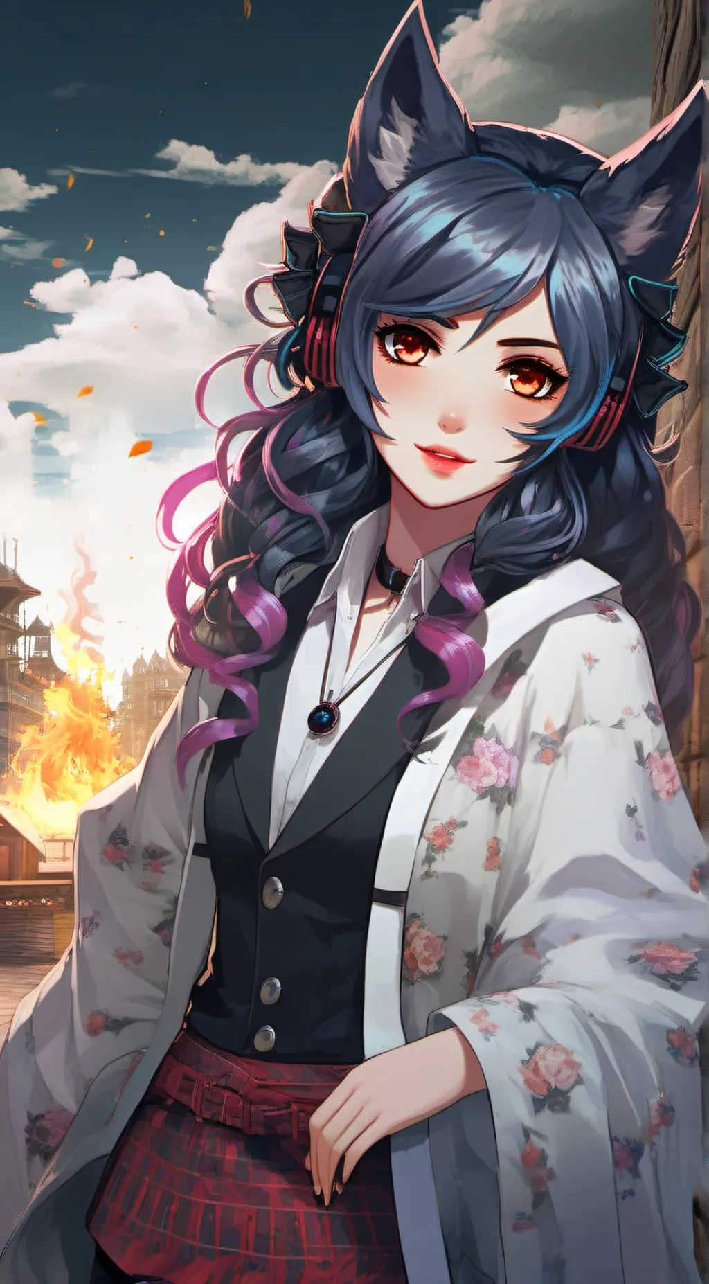 ai character: Novawolfi background